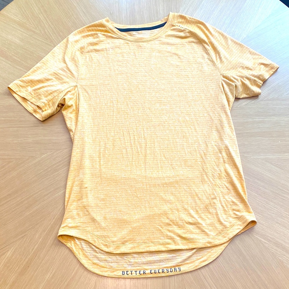 Orange Lululemon Drysense Short Sleeve Tee